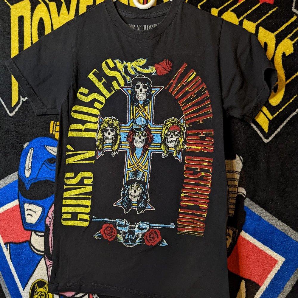Guns N Roses Appetite For Destruction Black T-Shirt sz S